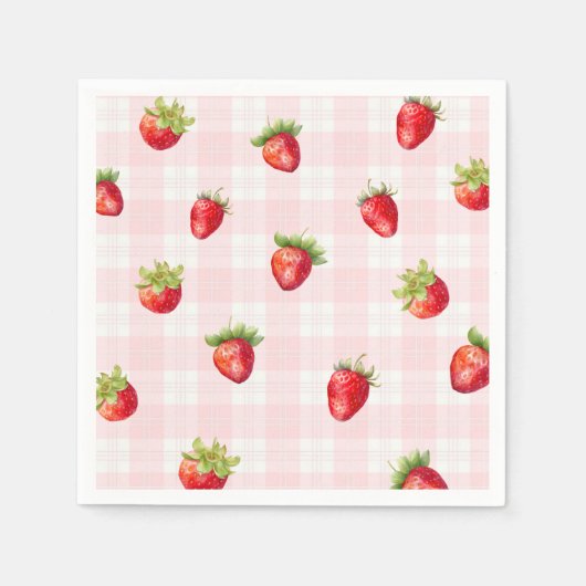 Strawberry Sweet Rustic diaper Baby Girl Dusche Serviette (Vorderseite)