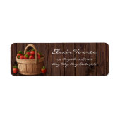 Strawberry Sweet Wood Basket Baby Dusche (Vorne)