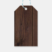 Strawberry Sweet Wood Basket Baby Dusche Geschenkanhänger (Rückseite)