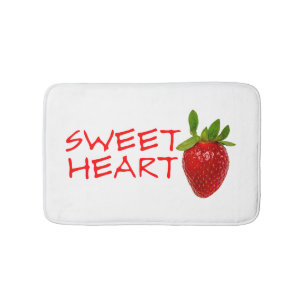 Strawberry Sweetheart Badematte