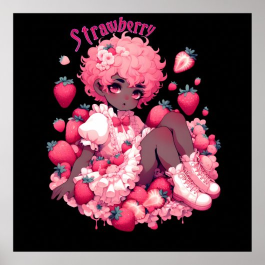 Strawberry Sweetheart: Dunkle Hautfembolie Poster (Vorne)