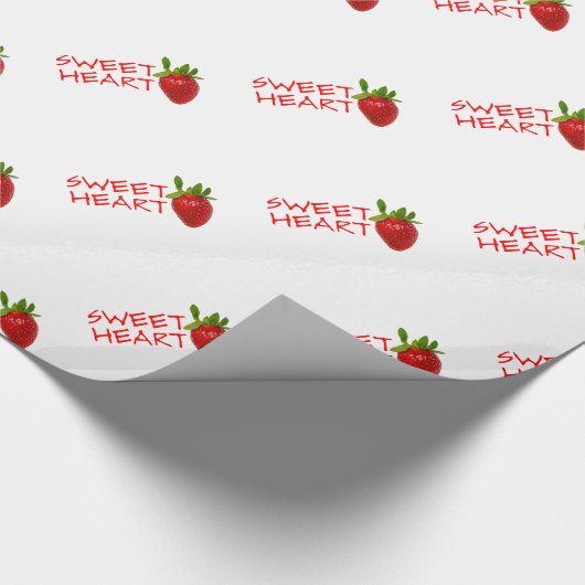 Strawberry Sweetheart Geschenkpapier (Ecke)