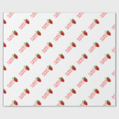 Strawberry Sweetheart Geschenkpapier (Flach)
