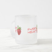 Strawberry Sweetheart Mattglastasse (Vorderseite Links)