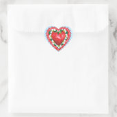 STRAWBERRY SWEETHEART VALENTINE Herz-Aufkleber (Tasche)