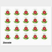Strawberry Swirl Jam Stickers (Blatt)