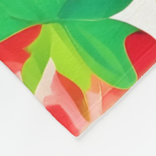 Strawberry Swirl Muster Fleecedecke (Ecke)