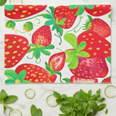 Strawberry Swirl Muster Geschirrtuch (Gefaltet)