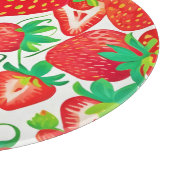 Strawberry Swirl Muster Schneidebrett (Ecke)