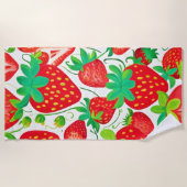 Strawberry Swirl Muster Strandtuch (Vorderseite)