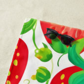 Strawberry Swirl Muster Strandtuch (Beispiel)