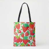 Strawberry Swirl Muster Tasche (Vorderseite)