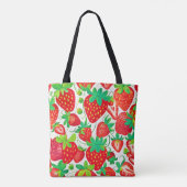 Strawberry Swirl Muster Tasche (Rückseite)