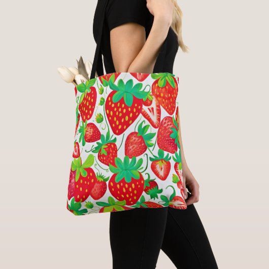 Strawberry Swirl Muster Tasche (Von Nahem)