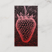 strawberry swirl with qr code visitenkarte (Vorderseite)