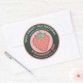 Strawberry-Symbol Runder Aufkleber (Umschlag)