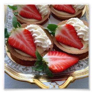 Strawberry Tart Foto Print