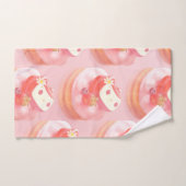Strawberry Tart Illustration Badhandtuch Set (Handtuch)
