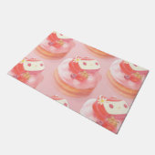 Strawberry Tart Illustration Fußmatte (Schrägansicht)