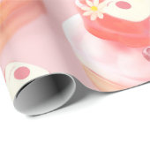 Strawberry Tart Illustration Geschenkpapier (Rolleneckpunkt)