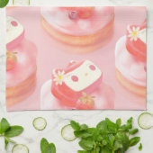 Strawberry Tart Illustration Geschirrtuch (Gefaltet)