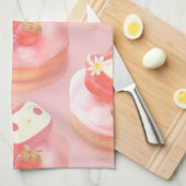 Strawberry Tart Illustration Geschirrtuch (Viertel Falte)