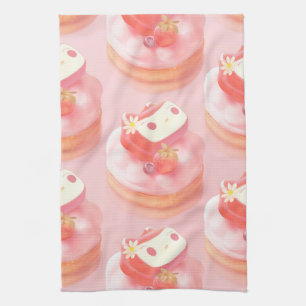 Strawberry Tart Illustration Geschirrtuch