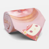 Strawberry Tart Illustration Krawatte (Gerollt)