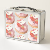 Strawberry Tart Illustration Metall Brotdose (Vorderseite)
