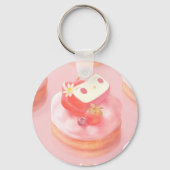 Strawberry Tart Illustration Schlüsselanhänger (Vorderseite)