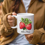 Strawberry-Tasse, Gewohntes Geburtstagsgeschenk fü Kaffeetasse