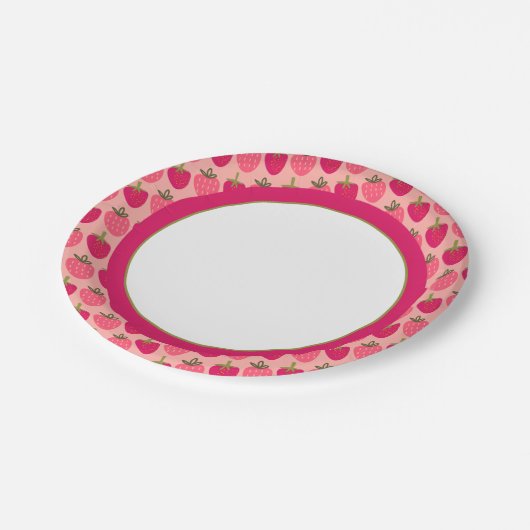 Strawberry Teller für Berry First Birthday Party (Schrägansicht)