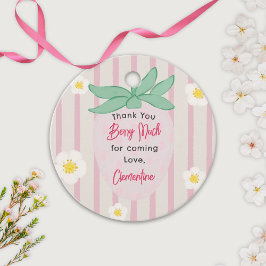 Strawberry Thank You Berry Much Favor Tag Geschenkanhänger