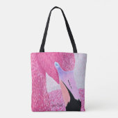 Strawberry The Flamingo Tote Bag Tasche (Rückseite)