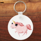 Strawberry the Pink Unicorn Schlüsselanhänger (Vorderseite)