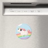 Strawberry the Unicorn Magnet (In Situ (Geschirrspüler))