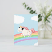 Strawberry the Unicorn Postkarte (Stehend Vorderseite)