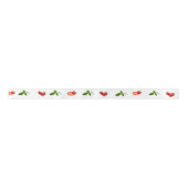 Strawberry Thema Party Muster Geschenk Satin Ribbo Satinband (Vorderseite)