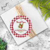 Strawberry Theme Baby Dusche Vielen Dank Geschenkanhänger