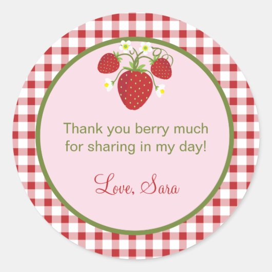 Strawberry Theme Fevor Sticker (Vorderseite)