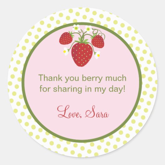 Strawberry Theme Fevor Sticker (Vorderseite)