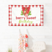 Strawberry Theme Geburtstag Banner (Insitu)