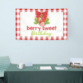 Strawberry Theme Geburtstag Banner (Messeveranstaltung)