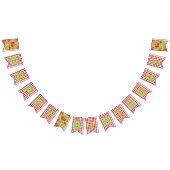 Strawberry Theme Happy Birthday Wimpelkette (Alle)