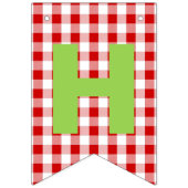 Strawberry Theme Happy Birthday Wimpelkette (Zweite Fahne)