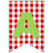 Strawberry Theme Happy Birthday Wimpelkette (Dritte Fahne)