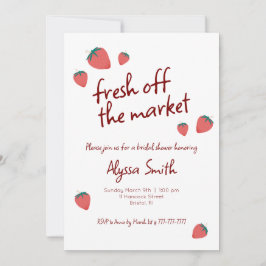 Strawberry Themed Bridal Dusche Einladung