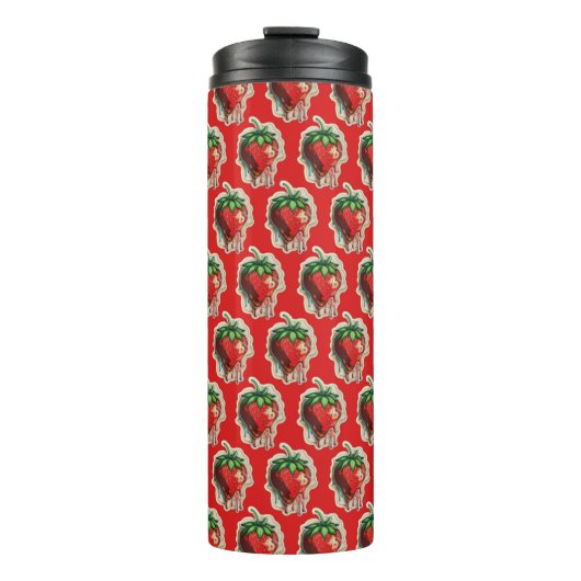 Strawberry Thermal Tumbler Thermosbecher (Vorderseite)