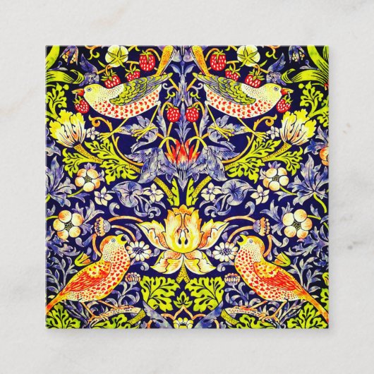 Strawberry Thief Birds William Morris Begleitkarte (Vorderseite)