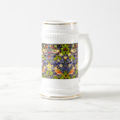 Strawberry Thief Birds William Morris Bierglas (VorderseiteRechts)
